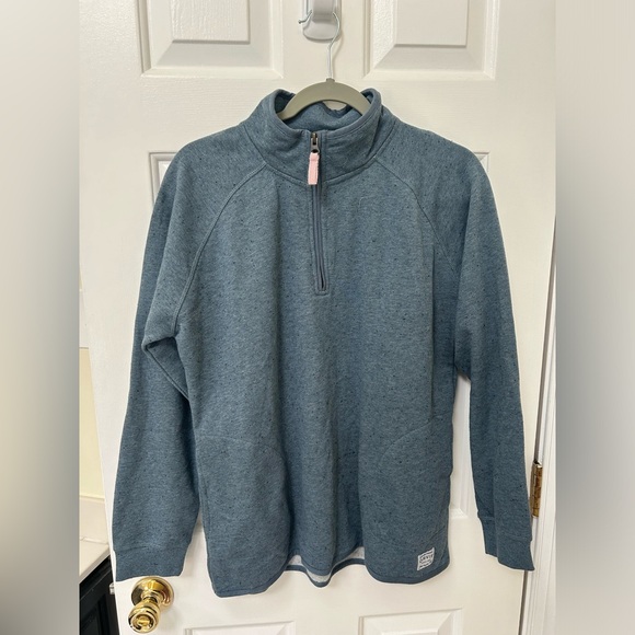 Light Blue Orvis Quarter-Zip Jacket - Picture 3 of 5